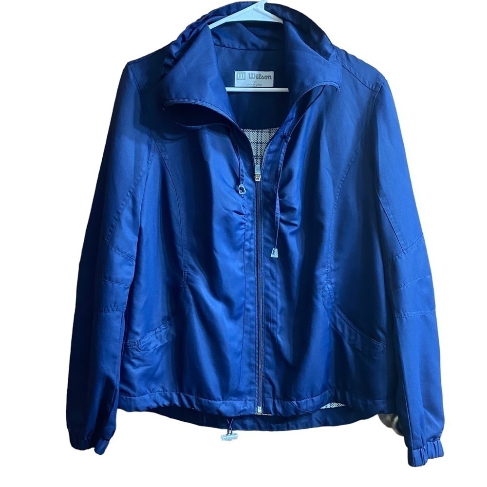 Wilson Athletic Windbreaker Full Zip Jacket Size Medium